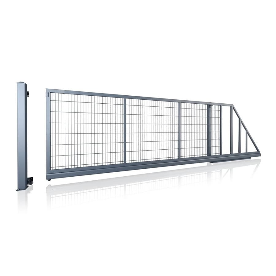 Brama przesuwna panelowa 2D SOLID 6000mm x 1600mm / RAL 7016 MAT