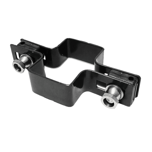 Obejma prosta 60mm x 40mm (fi-4mm) + akcesoria nierdzewne - nakrętka zrywalna RAL9005