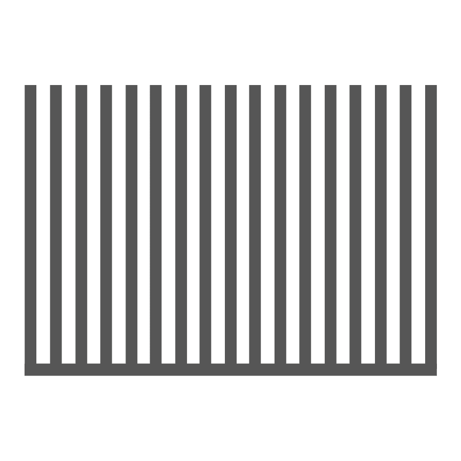 Ogrodzenie pionowe palisadowe 1mb o wys. 1500mm - palisada spawana pionowa 60mm x 40mm