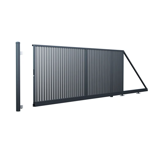 Brama przesuwna 149x400 cm prawa, ogrodzenie Agat