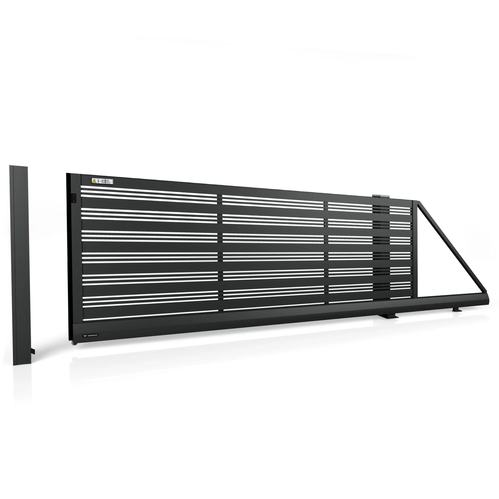 Brama aluminiowa przesuwna MODERN AW.AL.103