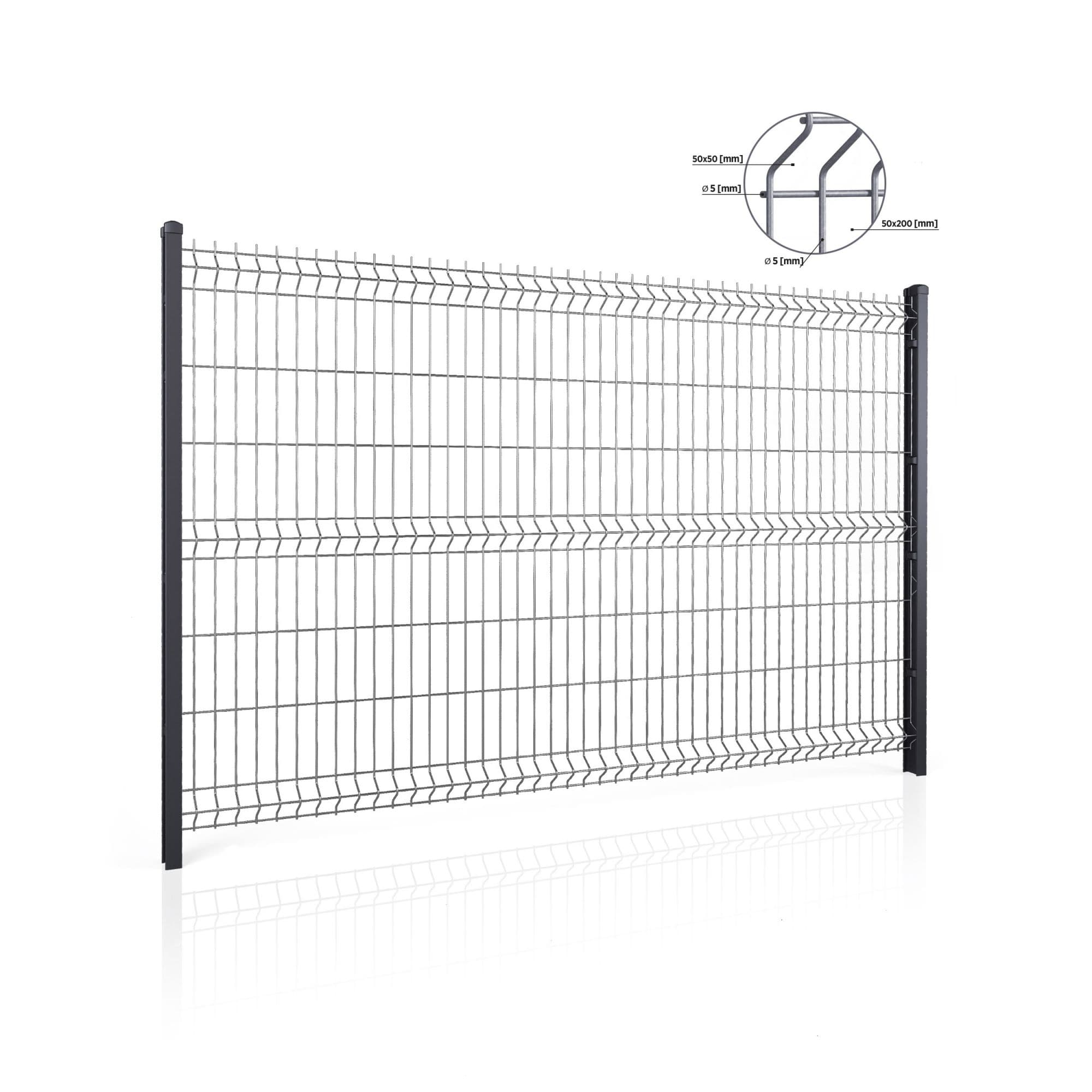 Panel ogrodzeniowy VEGA B 3D. Oczko 50x200. Paleta 50 szt