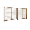 Brama panelowa dwuskrzydłowa 2D SOLID (6/5/6) 4000mm x 1300mm RAL8017 — zdjęcie 5
