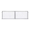 Brama panelowa dwuskrzydłowa 2D SOLID (6/5/6) 4000mm x 1300mm RAL8017 — zdjęcie 6
