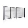 Brama panelowa dwuskrzydłowa 2D SOLID (6/5/6) 4000mm x 1500mm RAL7016 — zdjęcie 5