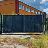 Brama panelowa dwuskrzydłowa 2D SOLID (6/5/6) 4000mm x 1500mm RAL7016 z przesłoną w kolorze grafitowym — zdjęcie 5