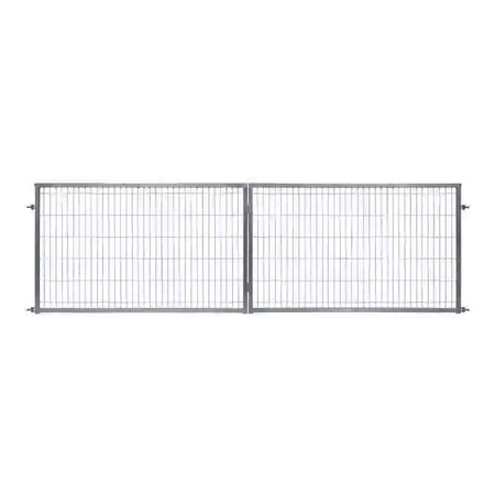 Brama panelowa dwuskrzydłowa 2D SOLID (6/5/6) 4000mm x 1500mm RAL9005 — zdjęcie 10