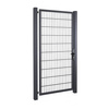 Brama panelowa dwuskrzydłowa 2D SOLID (6/5/6) 4000mm x 1700mm + furtka panelowa 2D SOLID 875mm x 1700mm RAL7016 — zdjęcie 11