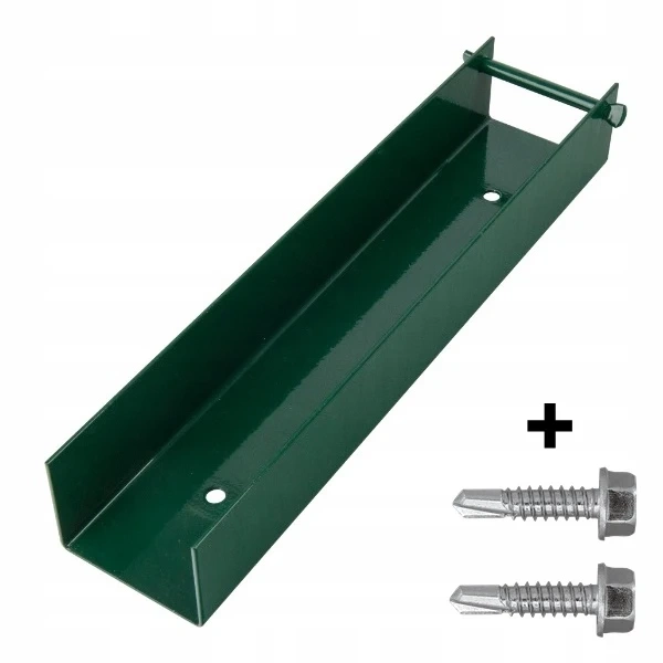 Ceownik stalowy 250mm x 50mm RAL 6005 + wkręt farmerski M8 (2szt.) — zdjęcie 1
