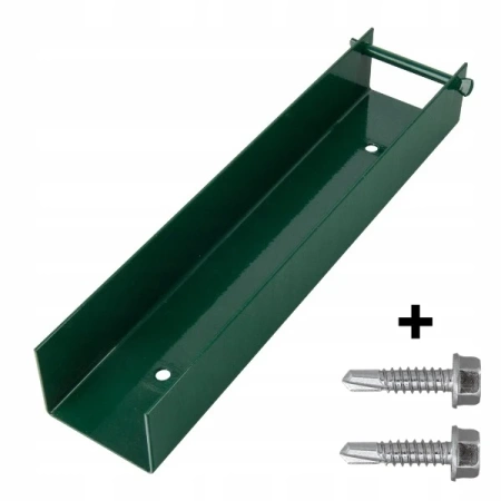 Ceownik stalowy 250mm x 60mm RAL 6005 + wkręt farmerski M8 (2szt.) — zdjęcie 9