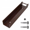 Ceownik stalowy 300mm x 50mm RAL 8017 + wkręt farmerski M8 (2szt.) — zdjęcie 6
