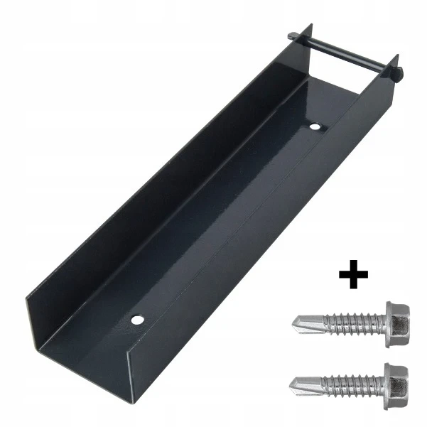 Ceownik stalowy 300mm x 60mm RAL 7016 + wkręt farmerski M8 (2szt.) — zdjęcie 4
