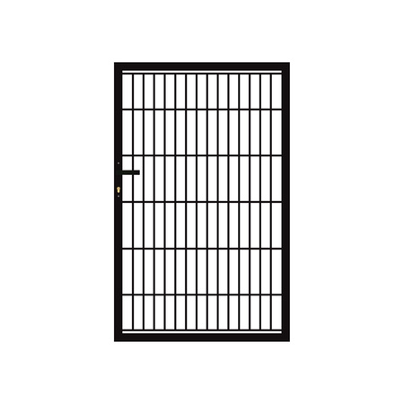 Furtka panelowa 2D SOLID 875mm x 1700mm RAL9005 — zdjęcie 14