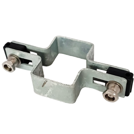 Obejma prosta 60mm x 40mm (fi-4mm) + akcesoria nierdzewne - nakrętka zrywalna ocynk — zdjęcie 11