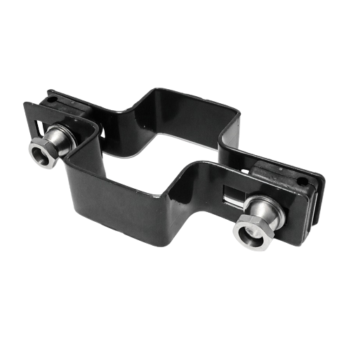 Obejma prosta 60mm x 40mm (fi-4mm) + akcesoria nierdzewne - nakrętka zrywalna RAL9005 — zdjęcie 1