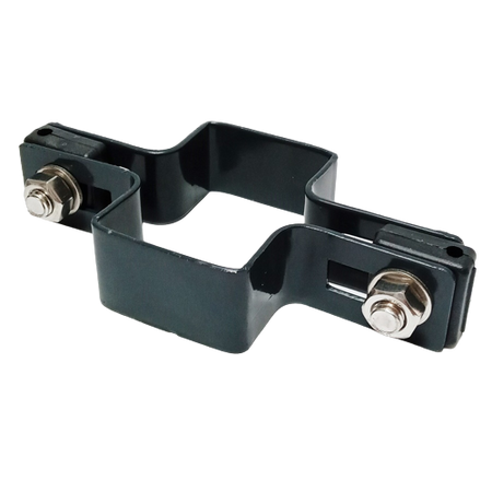 Obejma prosta 60mm x 40mm (fi-4mm) + akcesoria nierdzewne - nakrętka zwykła RAL 7016 — zdjęcie 11