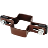 Obejma prosta 60mm x 40mm (fi-4mm) + akcesoria nierdzewne - nakrętka zwykła RAL 8017 — zdjęcie 7