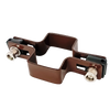 Obejma prosta 60mm x 40mm (fi-5mm) + akcesoria nierdzewne - nakrętka zrywalna RAL 8017 — zdjęcie 7