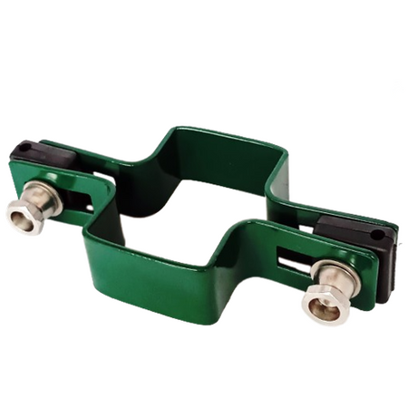 Obejma prosta 60mm x 40mm (fi-5mm) + akcesoria nierdzewne - nakrętka zrywalna RAL6005 — zdjęcie 13