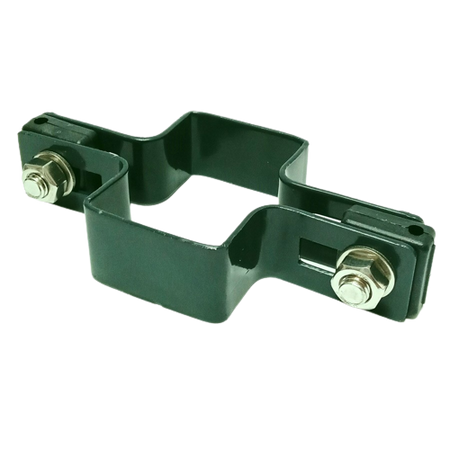 Obejma prosta 60mm x 40mm (fi-6mm) + akcesoria nierdzewne - nakrętka zrywalna RAL6005 — zdjęcie 14