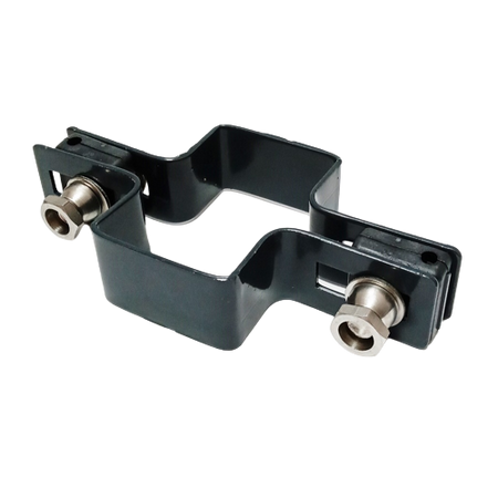 Obejma prosta 60mm x 40mm (fi-6mm) + akcesoria nierdzewne - nakrętka zrywalna RAL7016 — zdjęcie 11