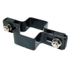 Obejma prosta 60mm x 40mm (fi-6mm) + akcesoria nierdzewne - nakrętka zwykła RAL7016 — zdjęcie 7