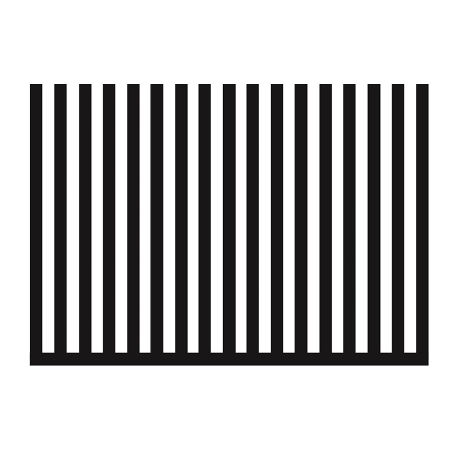 Ogrodzenie aluminiowe pionowe 1mb - profil pionowy (100x50x2mm) co 100mm — zdjęcie 1