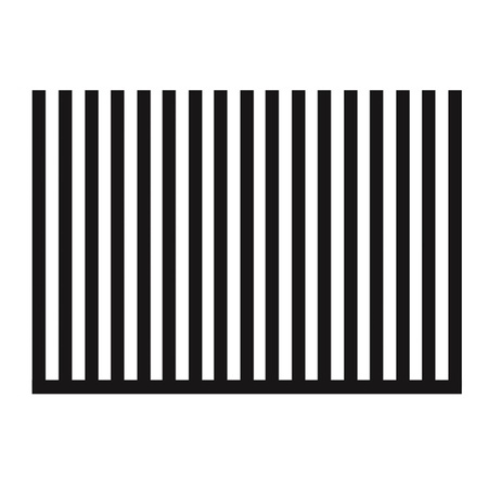 Ogrodzenie aluminiowe pionowe 1mb - profil pionowy (100x50x2mm) co 100mm — zdjęcie 2