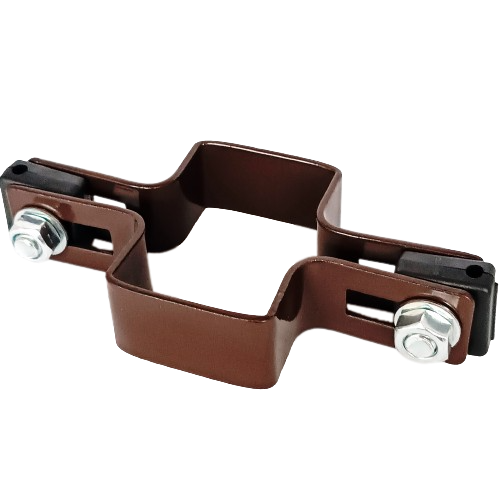 Ogrodzenie panelowe 3D (fi-4mm) o wys. 1530mm - 150MB (zestaw - panele, słupki, obejmy) RAL8017 — zdjęcie 4
