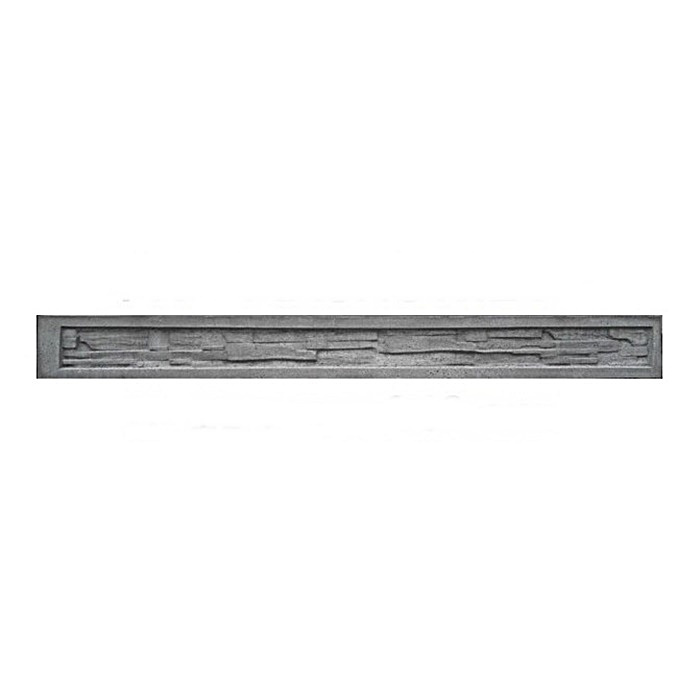 Ogrodzenie panelowe 3D (fi-5mm) o wys. 1730mm - 125MB z podmurówką (piaskowiec) montowanego za pomocą łącznika betonowego h-30 (zestaw - panele, słupki, obejmy) RAL9005 — zdjęcie 3