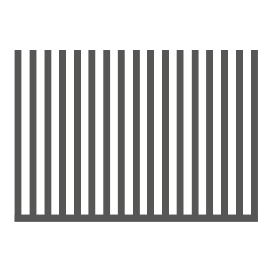 Ogrodzenie pionowe palisadowe 1mb o wys. 2000mm - palisada spawana pionowa 60mm x 40mm — zdjęcie 1