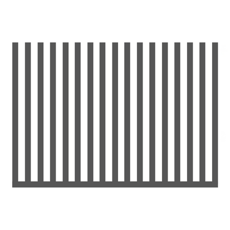 Ogrodzenie pionowe palisadowe 1mb o wys. 2000mm - palisada spawana pionowa 60mm x 40mm — zdjęcie 2