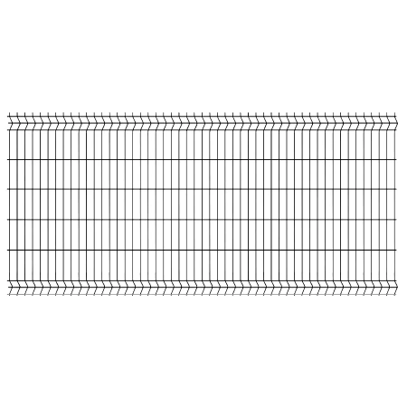 Panel Ogrodzeniowy, Kratowy 3D (fi-5mm) H-1230 - RAL 7016 — zdjęcie 2