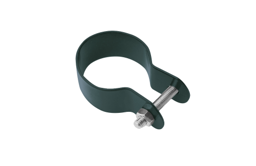 Obejma do słupka fi 38 mm, kolor zielony — zdjęcie 1