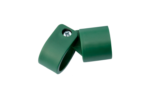 Przegub łączący do słupka, fi 38 mm, kolor zielony — zdjęcie 1