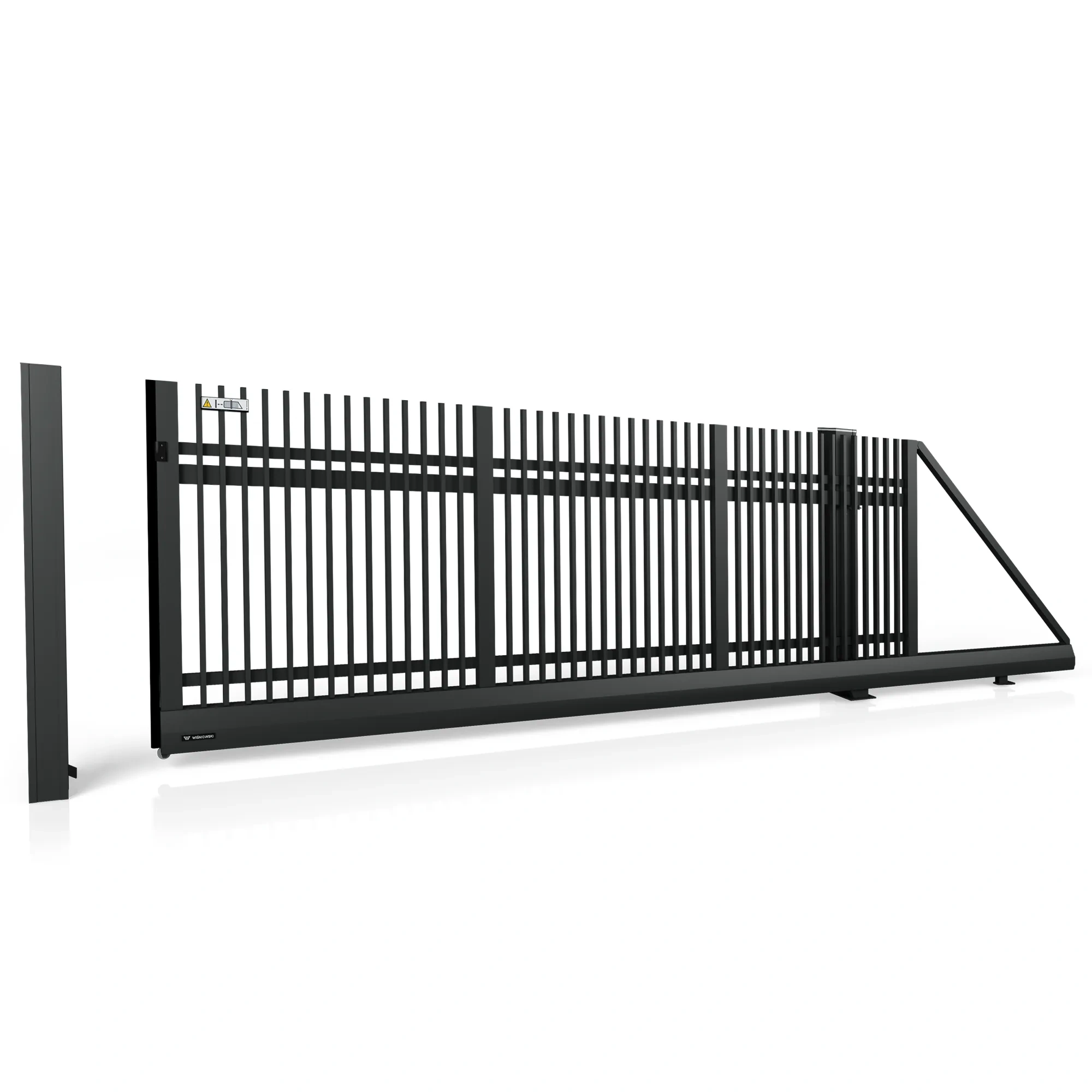 Brama aluminiowa przesuwna CLASSIC AW.AL.01 — zdjęcie 1