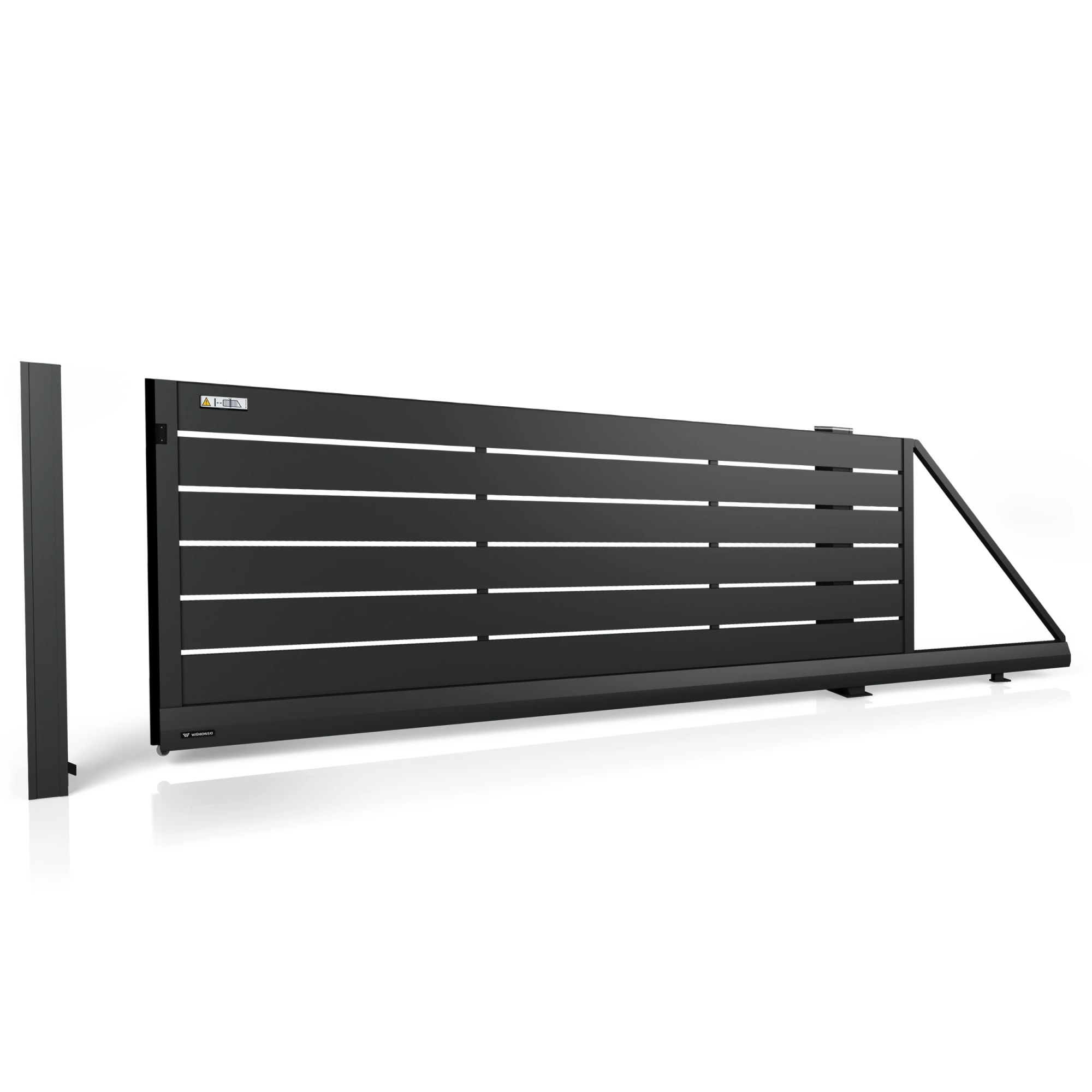 Brama aluminiowa przesuwna MODERN AW.AL.100 — zdjęcie 1