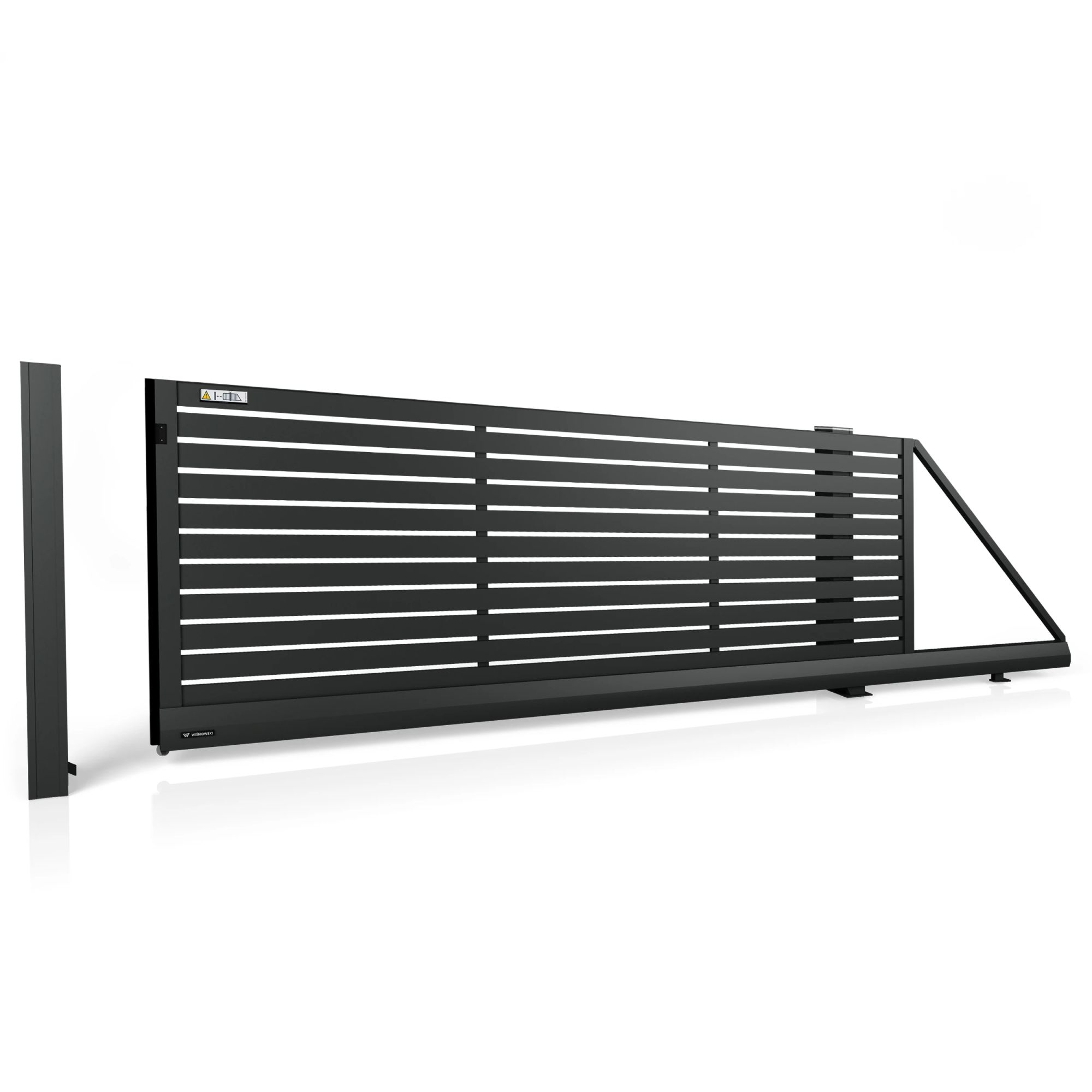 Brama aluminiowa przesuwna MODERN AW.AL.101 — zdjęcie 1
