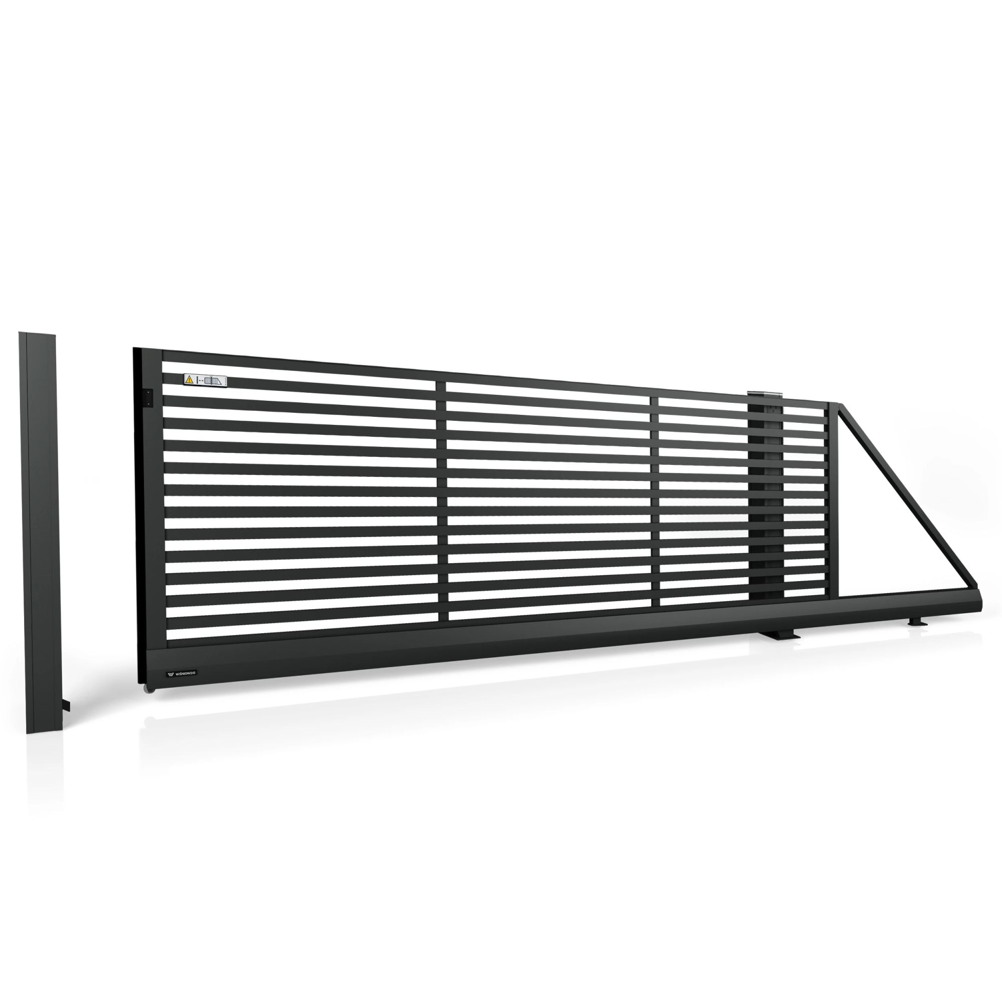 Brama aluminiowa przesuwna MODERN AW.AL.102 — zdjęcie 1
