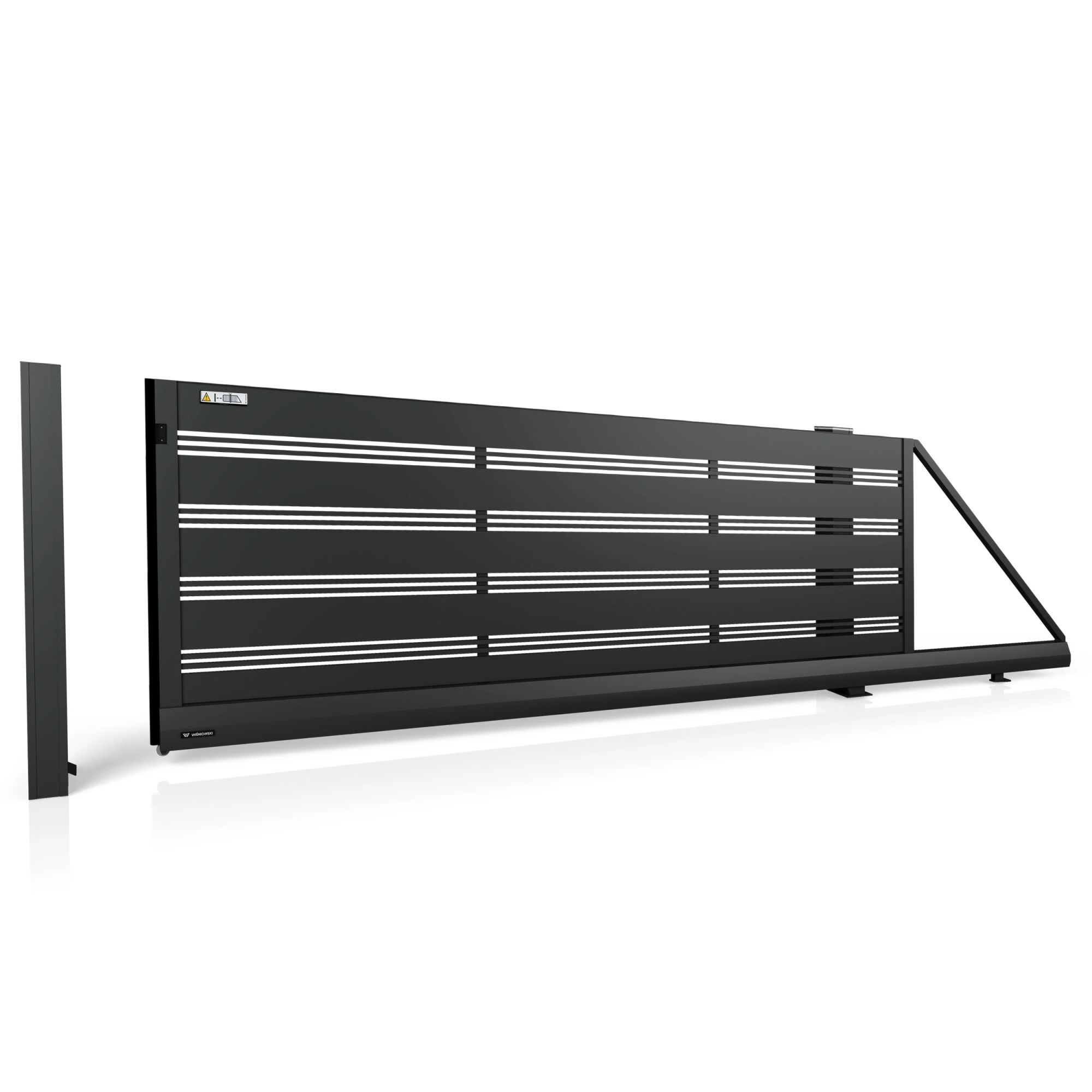 Brama aluminiowa przesuwna MODERN AW.AL.105 — zdjęcie 1