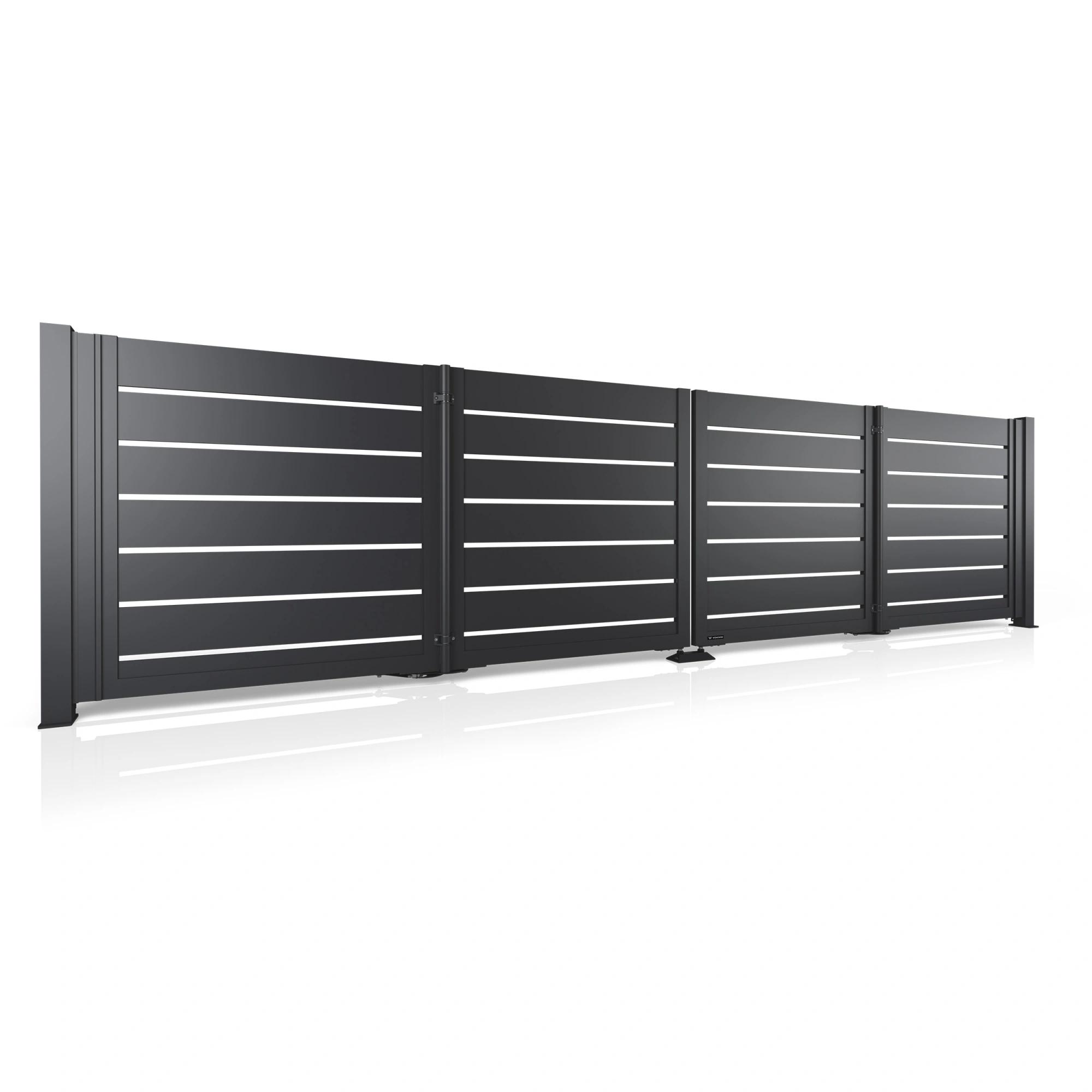 Brama aluminiowa składana MODERN AW.AL.100 — zdjęcie 1