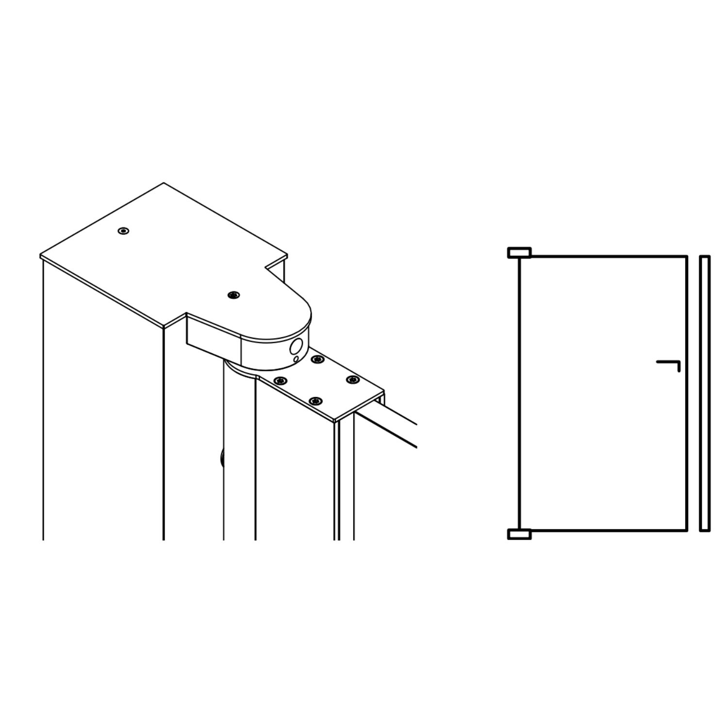 Furtka aluminiowa MODERN AW.AL.100 — zdjęcie 6