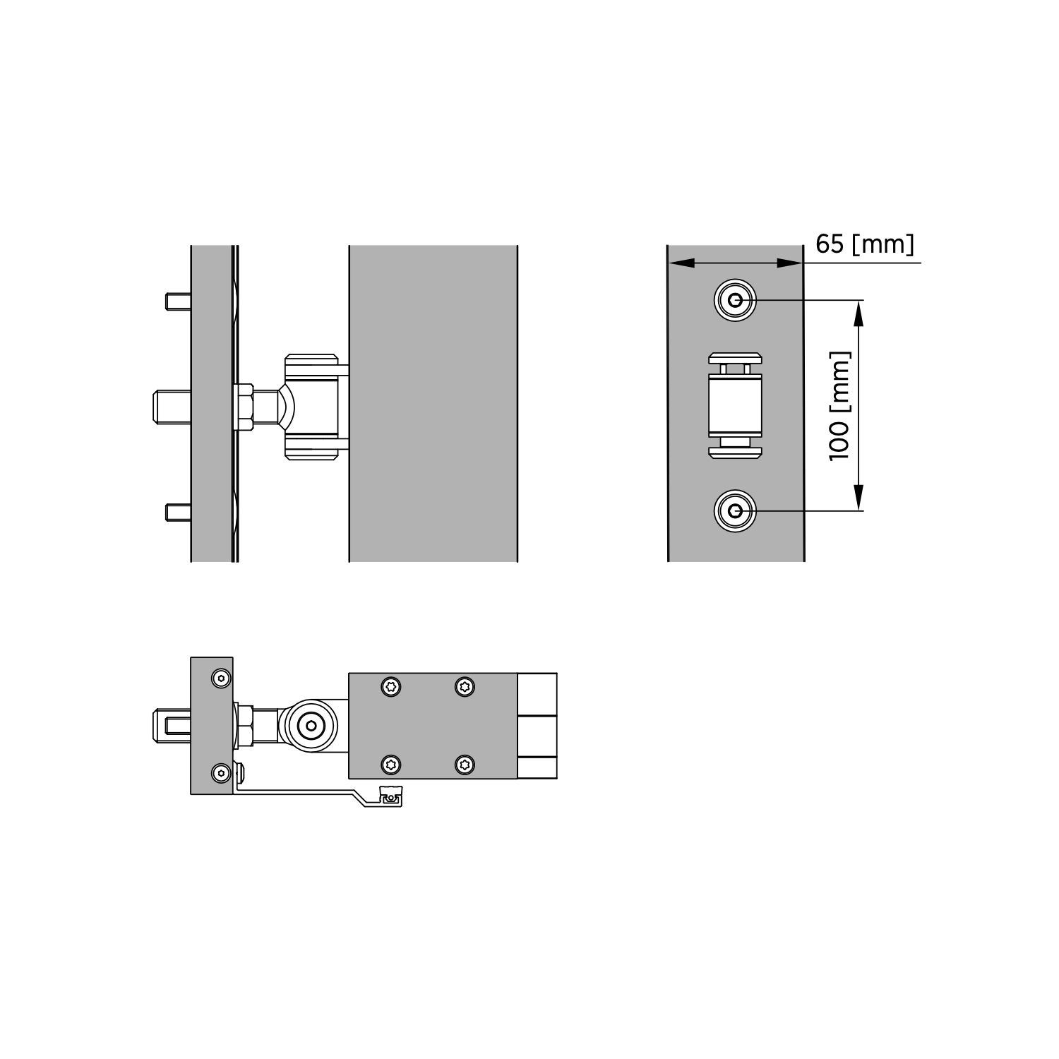 Furtka aluminiowa MODERN AW.AL.105 — zdjęcie 4