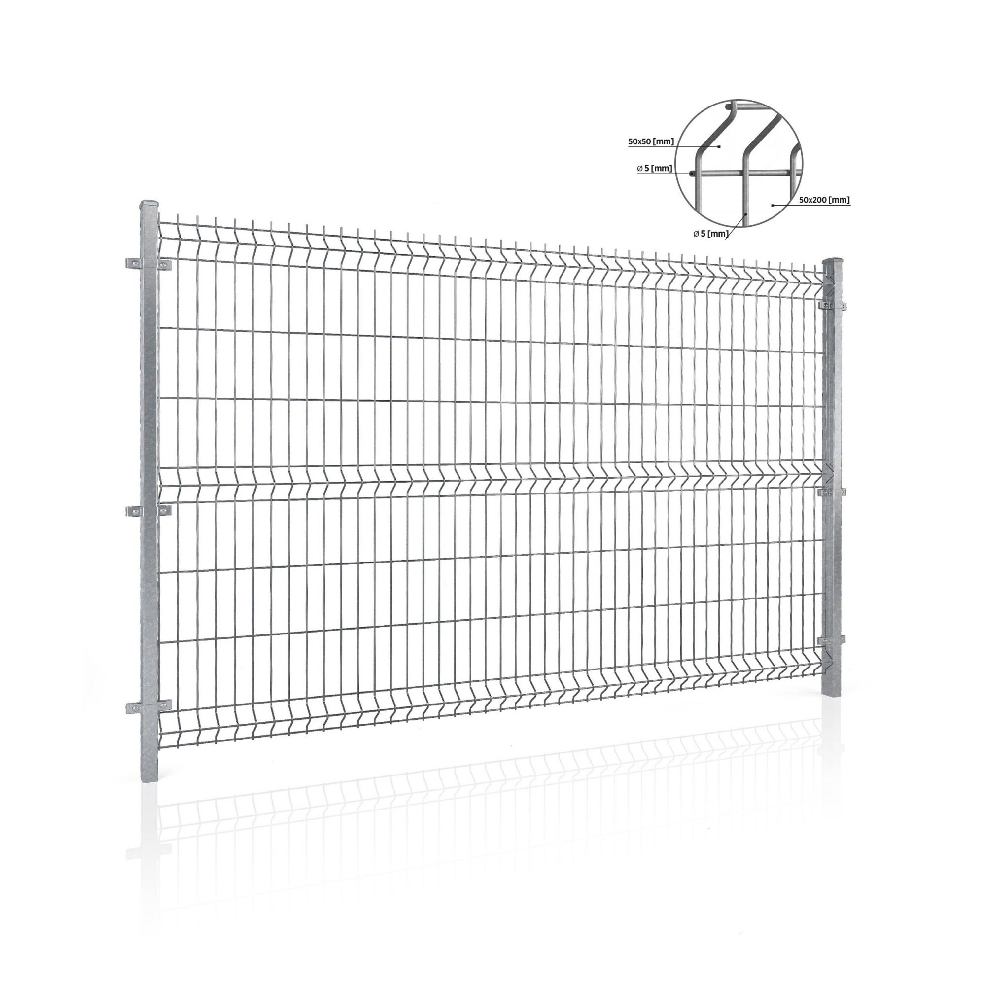 Panel ogrodzeniowy VEGA B 3D. Oczko 50x200. Paleta 50 szt — zdjęcie 12