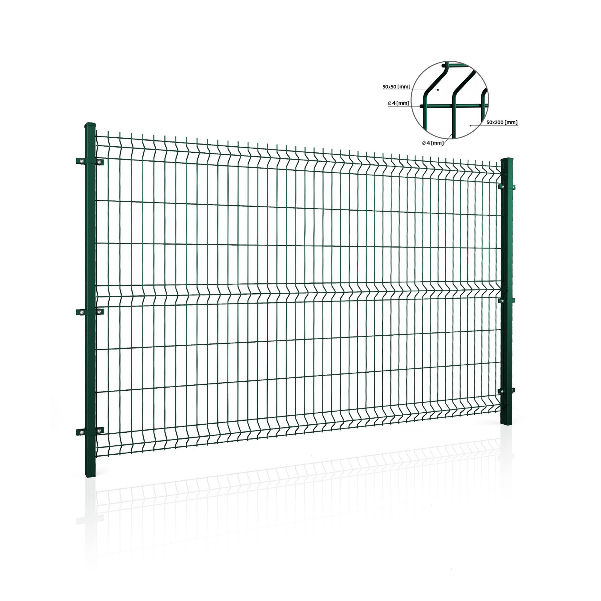 Panel ogrodzeniowy VEGA B Light 3D. Oczko 50x200 — zdjęcie 8