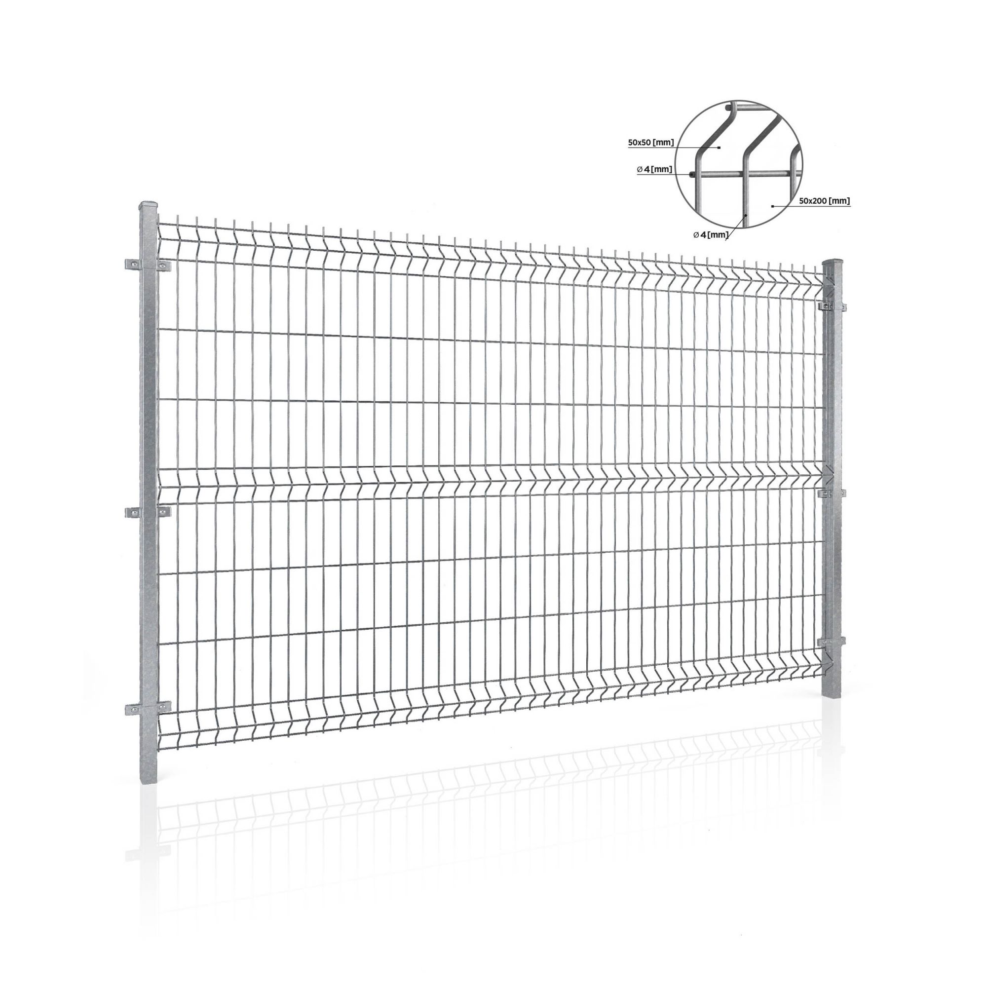 Panel ogrodzeniowy VEGA B Light 3D. Oczko 50x200 — zdjęcie 10