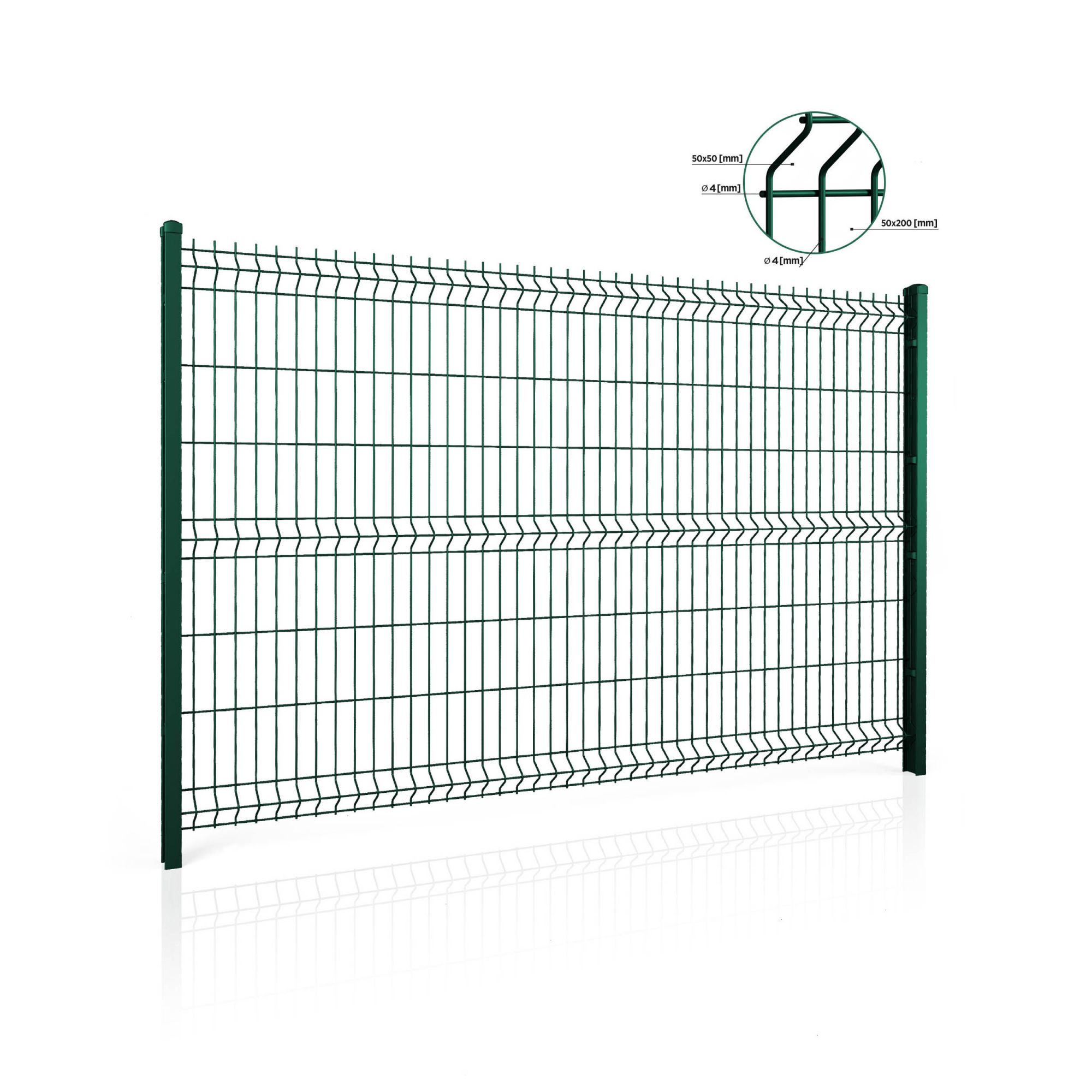 Panel ogrodzeniowy VEGA B Light 3D. Oczko 50x200. Paleta 50 szt — zdjęcie 5