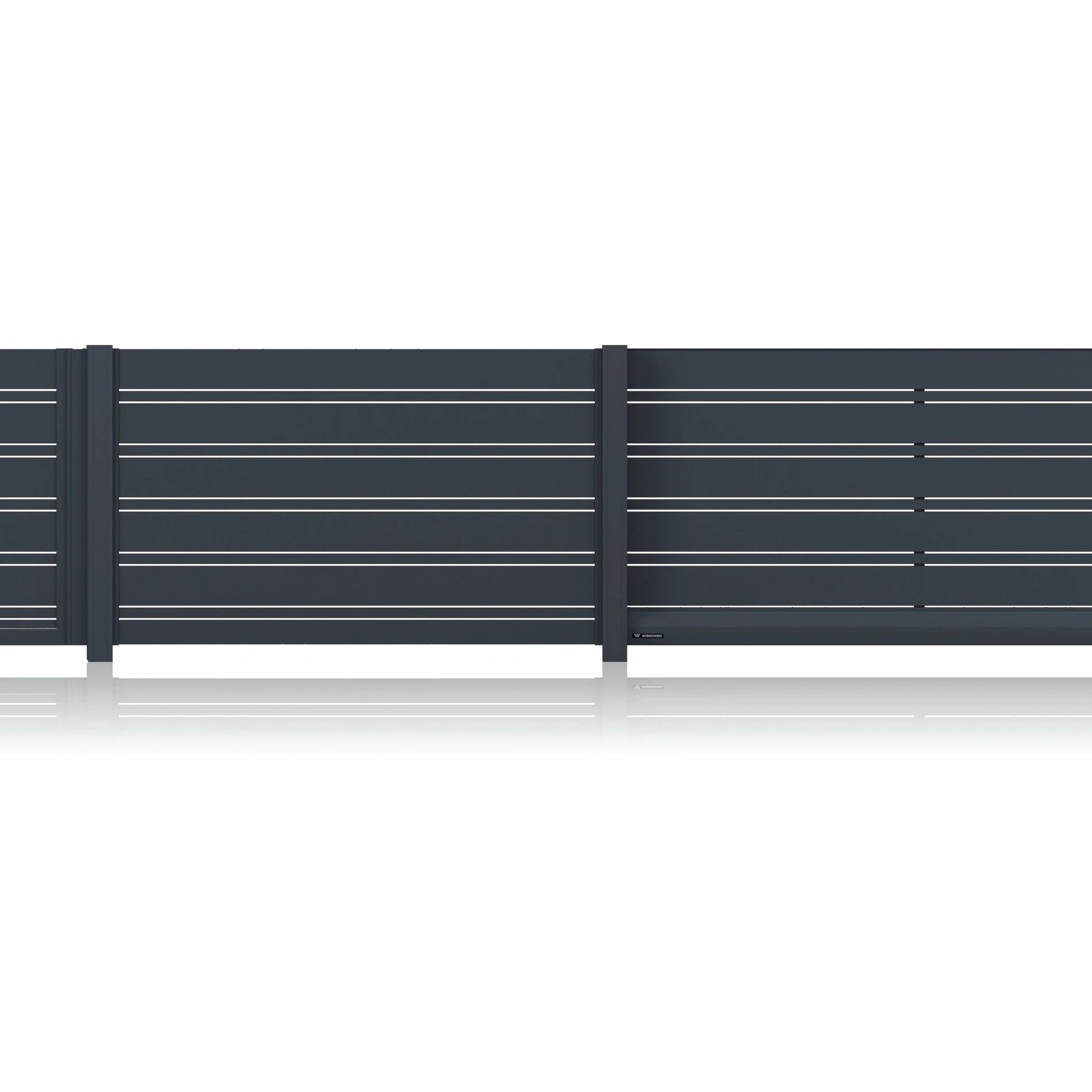 Przęsło ogrodzeniowe aluminiowe MODERN AW.AL.104 — zdjęcie 2